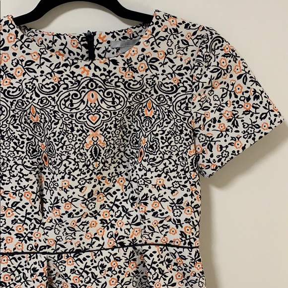 Jacquard Short-Sleeve Mini Dress - Picture 3 of 6